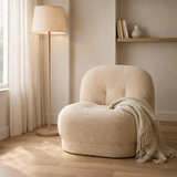 J-Line Zetel Teddy Bouclé Warm Beige en situation