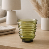 J -line Vaas Tornado - Glass - Groen - Small - Ø 16 cm en situation