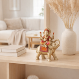 Décoration j -line ganesha sur éléphant - Polyresin - mélange - petit en situation