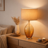 Lampe J-Line - Glas - Amber en situation