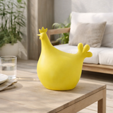 Figure J -line Haan Buiten - Polyresin - Jaune en situation