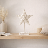 J -Liline Decoration Star à pied - Theboomhout - White en situation