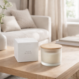 J-Line geurkaars Accords Essentiels - Fleur Blanche - wit - 28U en situation