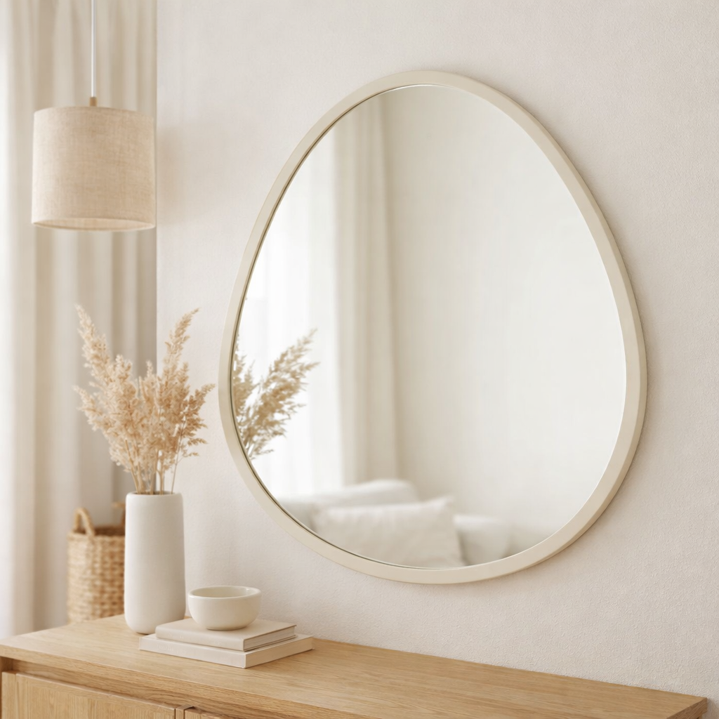J -line Mirror Moderna - Glass - Ø 80 cm en situation
