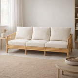 J -Line siège Elise + Kiss 3 personnes - Roard / Textiles - Natural / White en situation