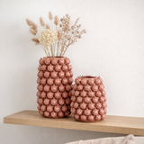 J -line Vase Botanica - Céramique - Copper / Pink - Grand - 49 cm de haut en situation