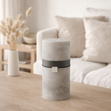 Bougie cylindrique J-Line - gris clair - 140U - XXL en situation