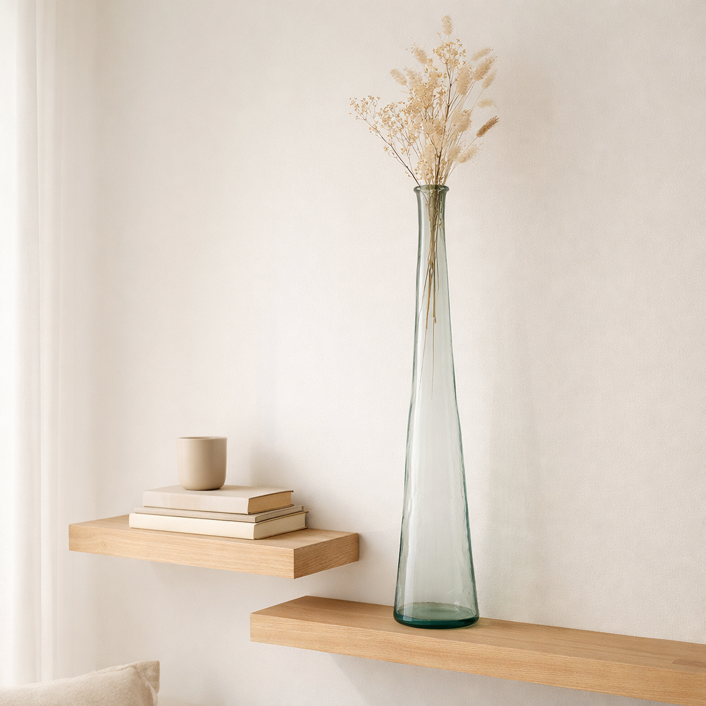 J -line Vase Noah - Verre - Transparent - Moyen - 100 cm de haut en situation
