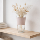 J -line Vase Delph - Glass - Transparent / Pink clair - Petit - 35 cm de haut en situation