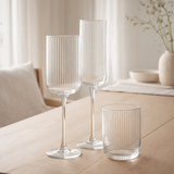 Verre à champagne J-Line Louise - verre - transparent en situation