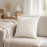 J-Line coussin Leaf Square - polyester - blanc en situation
