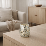Lanterne J-Line Mosaic - verre - argent/or - moyen en situation