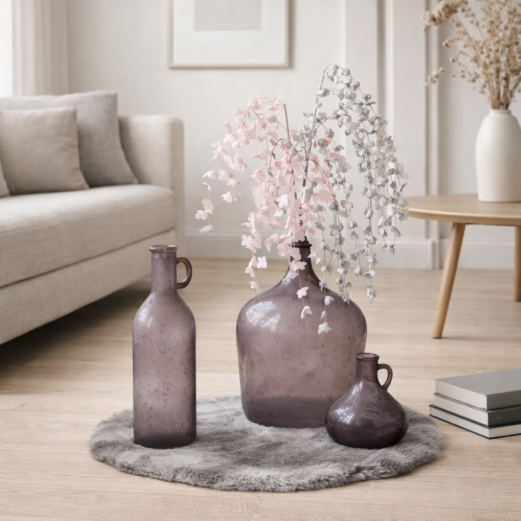 Peau de lapin J-Line - imitation fourrure - gris en situation