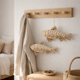 J-Line Hanger Vis - hout - naturel - grand en situation