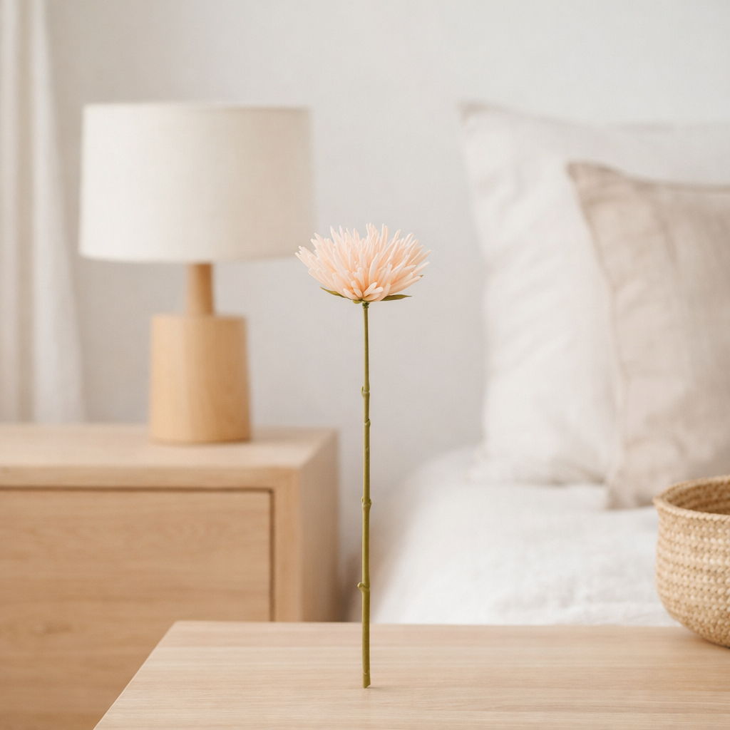 J-Line Chrysanthème Mini Plastique Rose Clair en situation