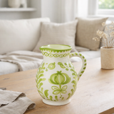 J-Line Jug Grenade - Céramique - Blanc / Green - Médium en situation