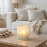 Lanterne J-Line Fleurs - verre - vert - grande en situation