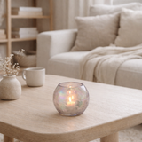 Lanterne J-Line Ball Pearl Effect - verre - violet - petite en situation