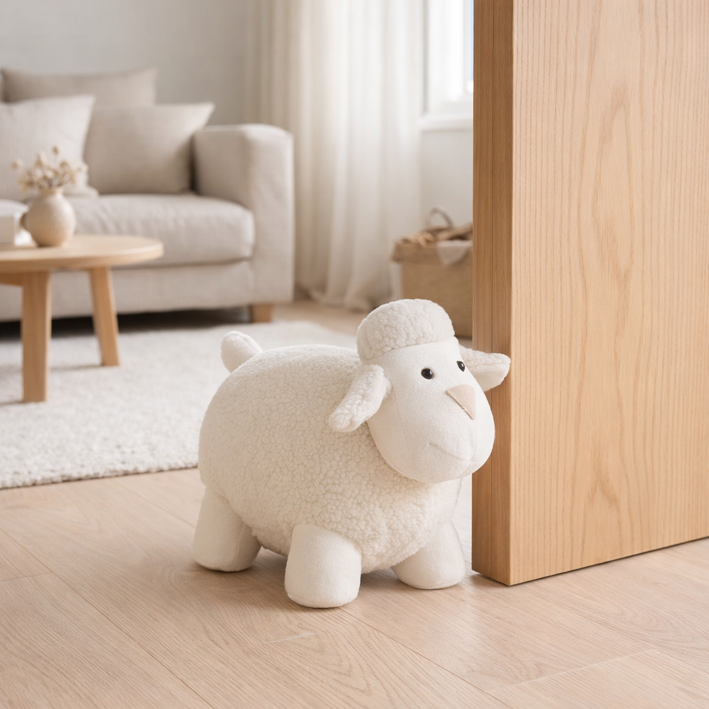 J-DOOR STOP SORTS - POLYESTER - BLANC - GRAND en situation