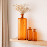 J -line Vase large - Verre - Orange - Grand - 74 cm de haut en situation