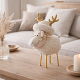 J-Line Figure Rendeer Hat - Textile - Creme / Gold - Medium en situation