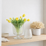 Vase J -line Vase - Verre - Transparent - Moyen - Ø 18 cm en situation