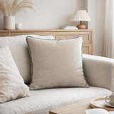 J-Line coussin Elephant - coton - gris/bleu en situation