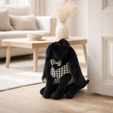 J-Line Arrêt de porte Chien Pied-De-Poule - polyester - noir/blanc en situation