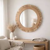 J-Line Spiegel Vacay Hout Naturel Grand en situation