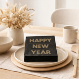 Serviettes J-Line NYE - papier - 20 par paquet - 9x en situation