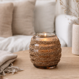 Lanterne J-Line Stripe Round - verre - marron - petite en situation