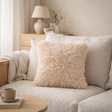 J-Line coussin Moutie - polyester - beige en situation