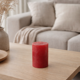 Bougie cylindrique J-Line - rouge - petite - 18U en situation