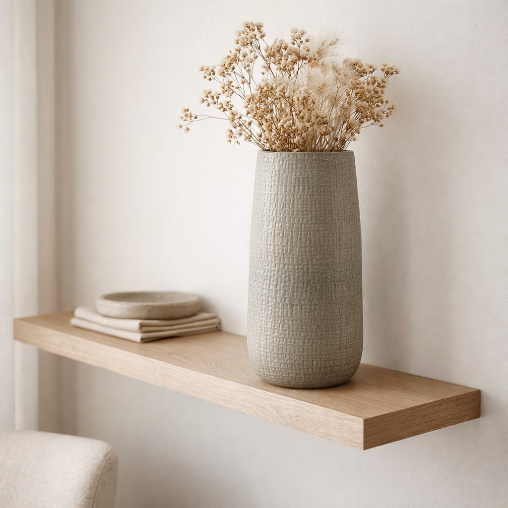 J-Line Vase Patroon - Effondrement - Gris clair - grand - 50 cm le Hautesur en situation