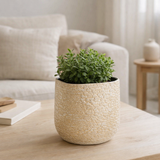 J -line Flowerpot Audrey - Céramique - Champagne - Small - Ø 18,5 cm en situation
