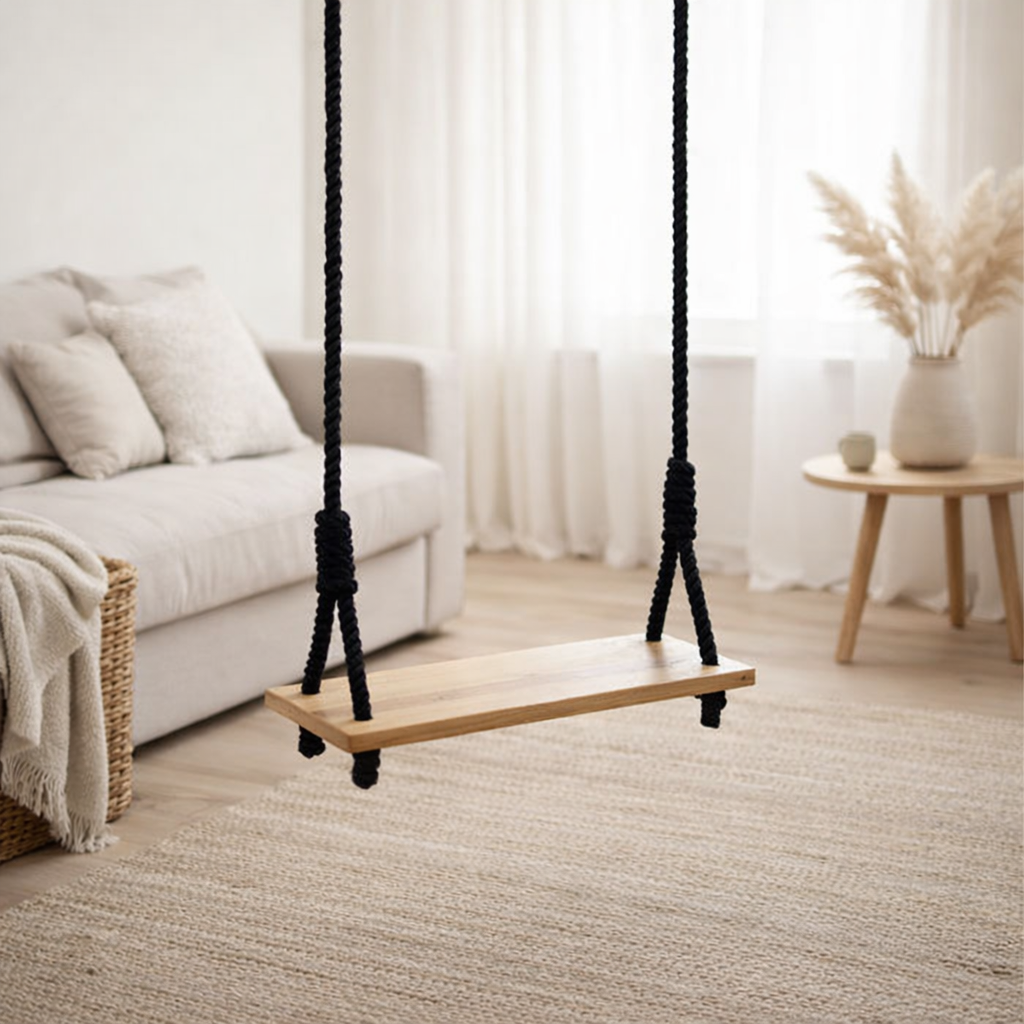 J-Line Swing Coton/Bois d'Albasia Noir en situation