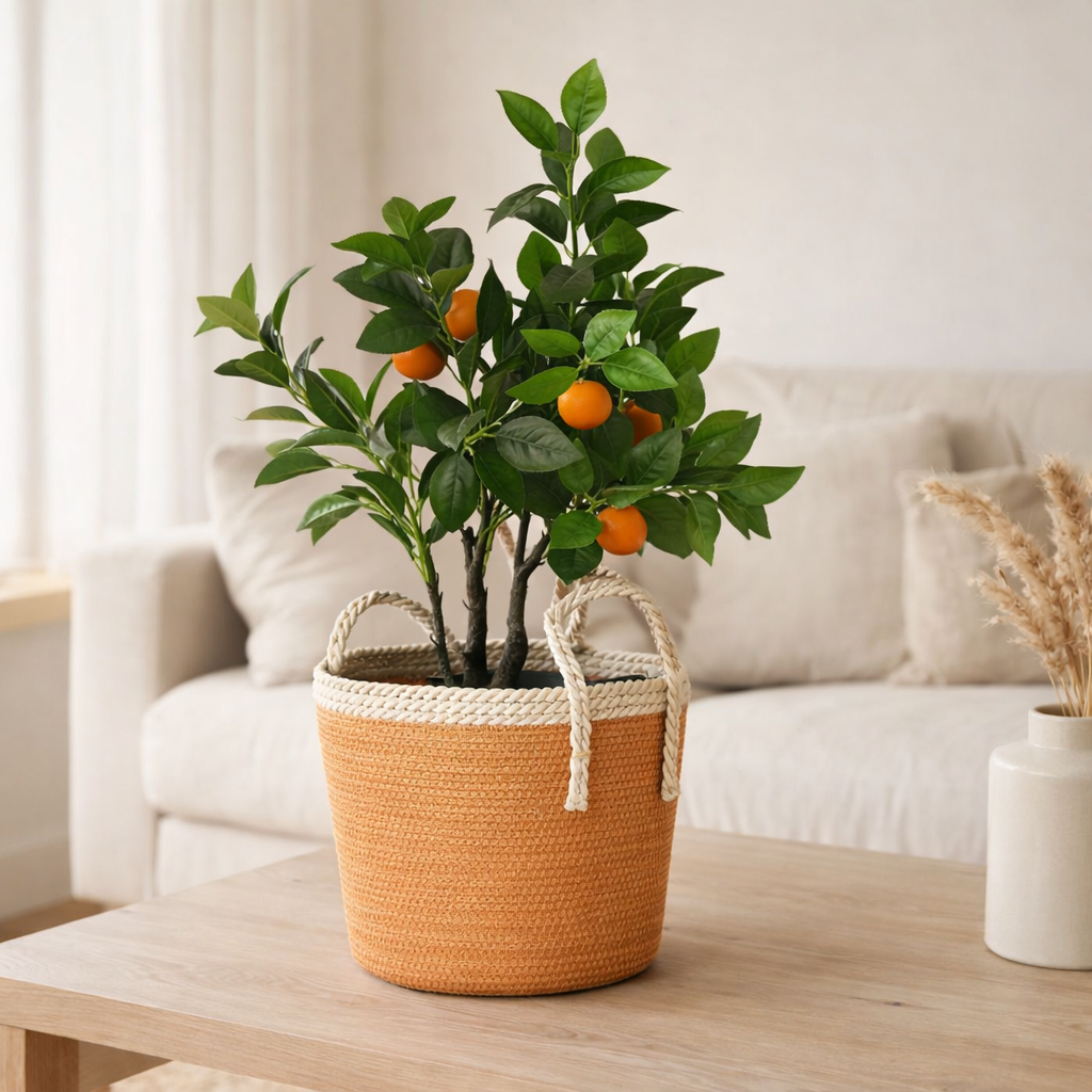 Oranger J-Line en pot - plastique - orange/vert - petit en situation