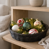 Boule de Noël J-Line - verre - vert - petite en situation