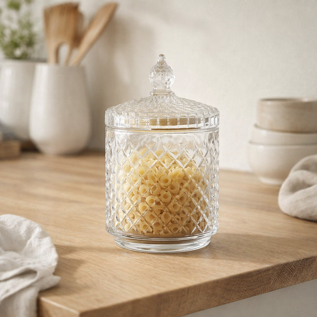 Pot de conservation J-Line 2 couches - verre - transparent en situation