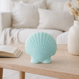 J-Line Candle Shell Wax Azure Large - 8 heures en situation