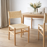 J-Line Chaise Lap Hêtre/Corde Naturel en situation