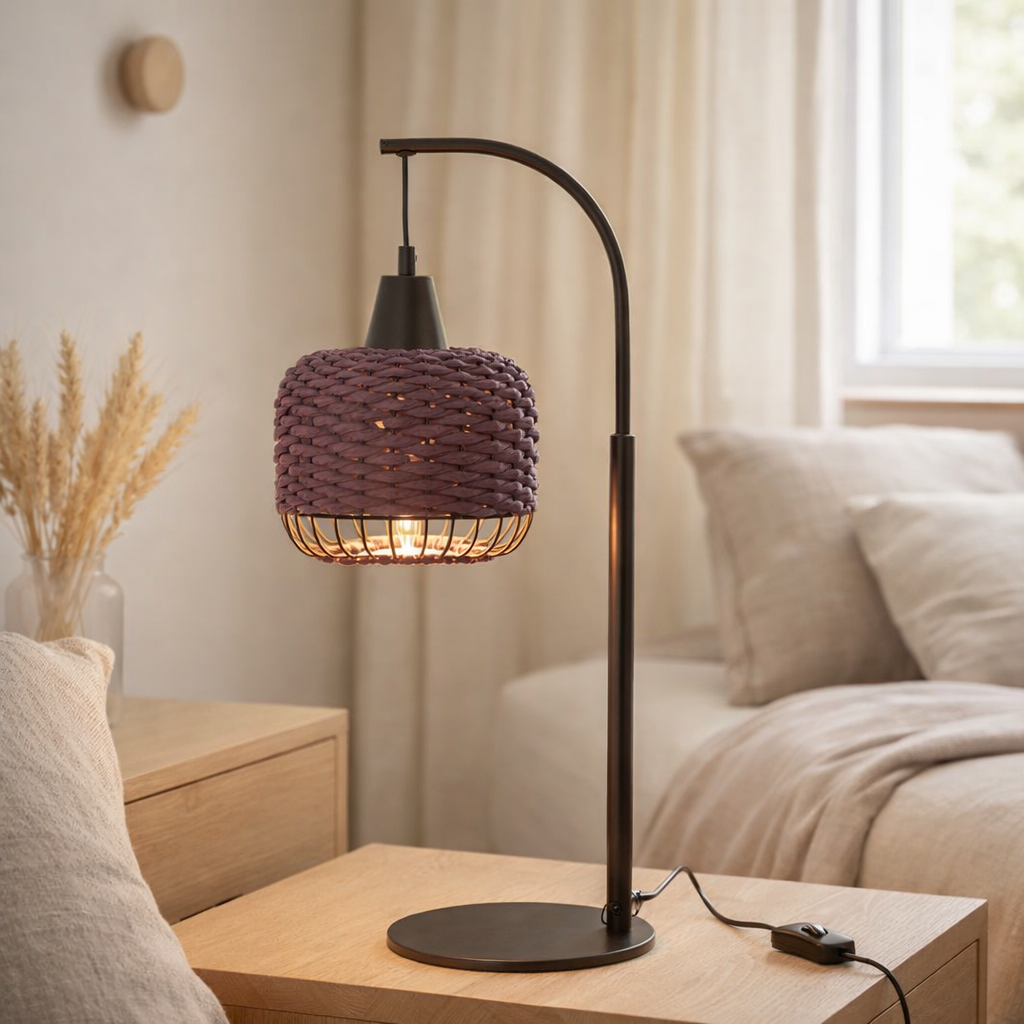 J -Liline Lantern Lantern - Metal - Purple en situation