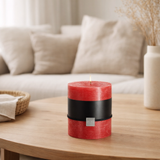 Bougie cylindrique J-Line - rouge - 64U en situation