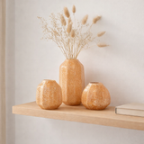 Vase J -line - Verre - Orange clair - Small - Ø 18 cm en situation