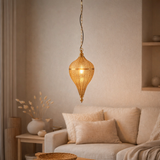 Lampe suspendue J-Line Drop - métal - or - petite en situation