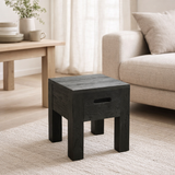 Tabouret J-Line Will Bois de Pin Noir en situation