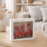 J -Line Figure Rendeer Galvanic - Polyresin - Red - 3 pièces en situation