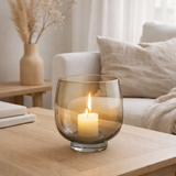 Lanterne J-Line Ronde - verre - jaune/argent - grande en situation