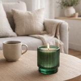 J - Breeze de cèdre de bougie parfumée en ligne - était - vert - petit - 19 h en situation