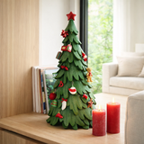 J-line décoration ornements d'arbre de Noël - Polyresin - mélange - grand en situation